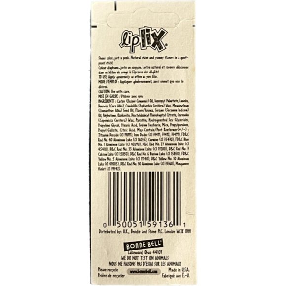 BONNE BELL Lip Lix - I SCREAM Sheer Lipstick  New Old Stock Vintage NOS SEALED - Picture 2 of 2